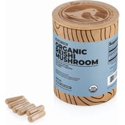 Reishi Organic Mushroom Supplement Capsules | Ganoderma Extract, Immune Support Supplement | Boosts Energy, Fights Fatigue & Supports Cognitive Function | Mushroom Extract Capsules 200