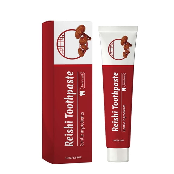 Reishi Toothpaste,Enamel Remineralization with Hydroxyapatite & Baking Sodam,Deep Cleaning,Stain Removal,Daily Oral Care Toothpaste