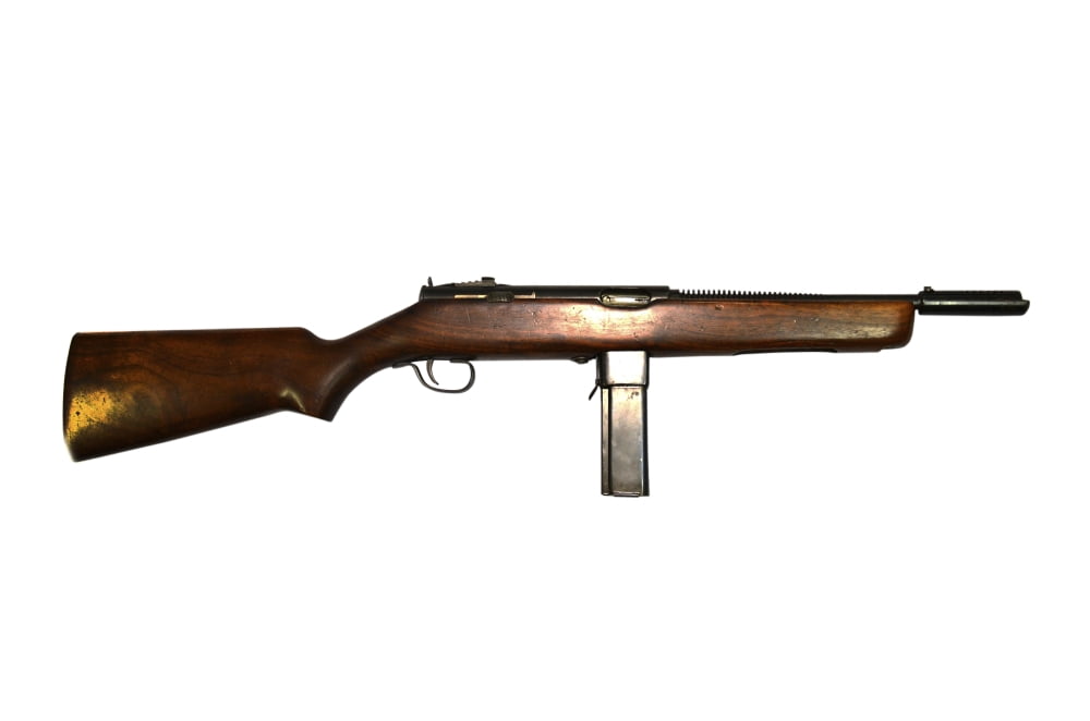 Reising M50 submachine gun Canvas Art - Andrew ChittockStocktrek Images (35 x 23)