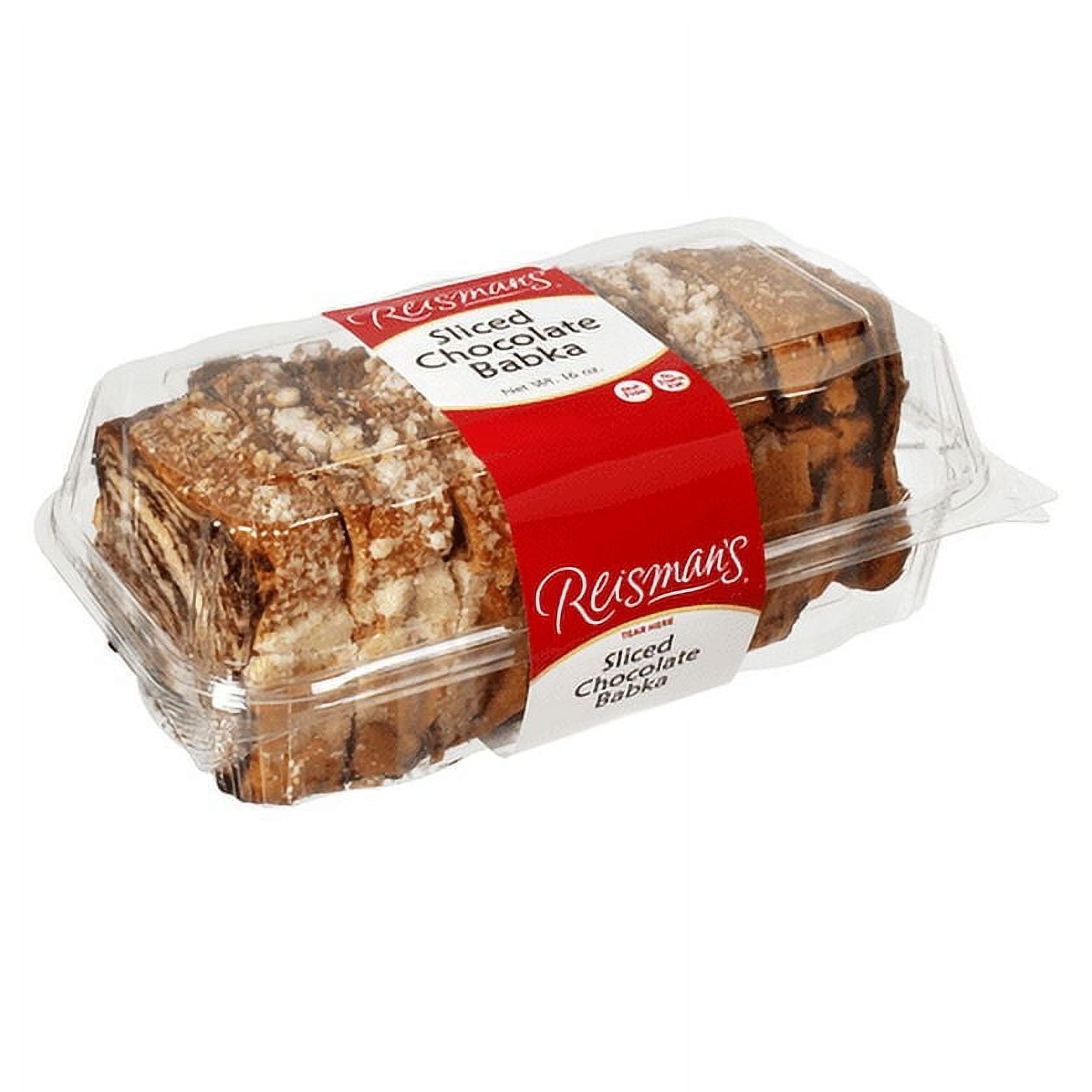 Reisman’s Hand-Twisted Chocolate Sliced Babka, Trans Fat, Nut, & Dairy-Free, 16 Oz