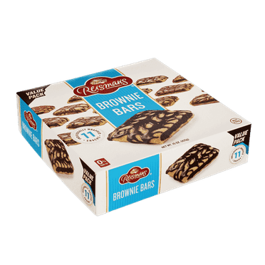 Reisman’s Dairy-Free Brownie Bars with Chocolate Drizzle Snack Box Value Pack, 11-Pack