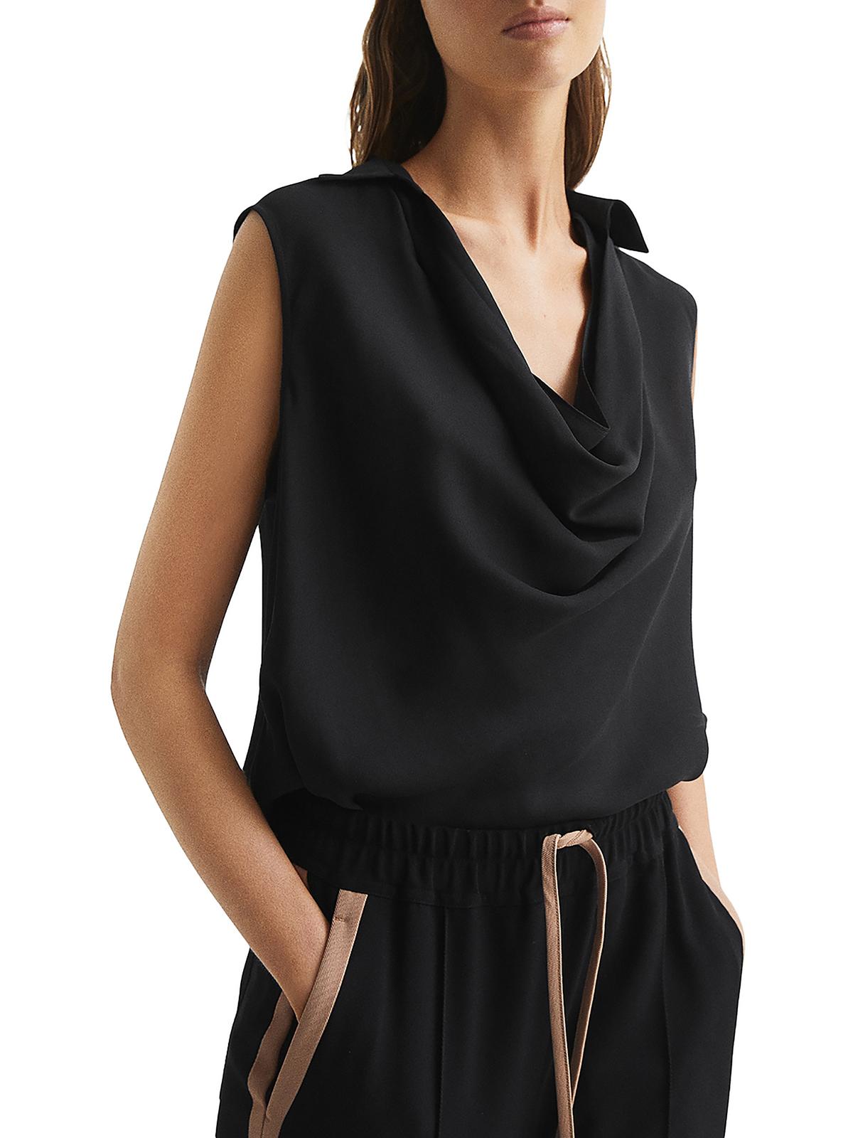 Reiss Womens Collar Shell