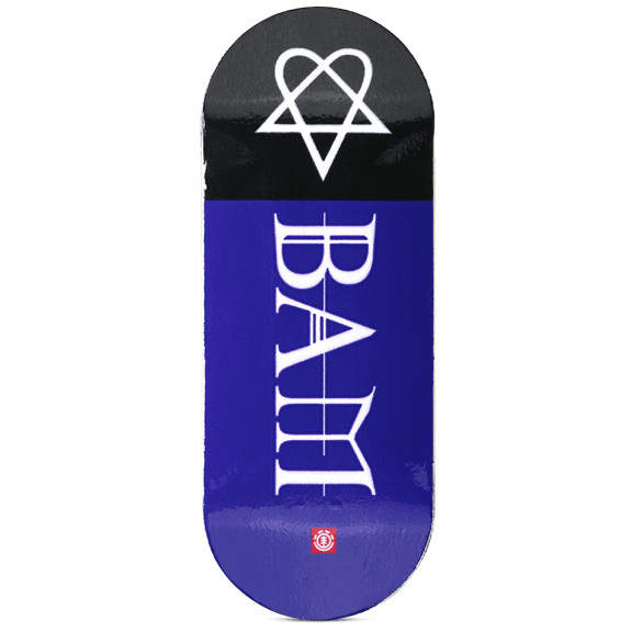 Reissue Bam Heartagram Fingerboard Deck Canadian Maple with Foam Tape - 36mm