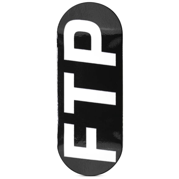 Reissue FTP Fingerboard Deck Canadian Maple with Foam Tape Pro Street Setup - Black and White / 36mm