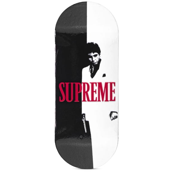 Reissue Supreme Scarface Fingerboard Deck 34mm Wooden Mini Skateboard Deck for Fingerboard Setup