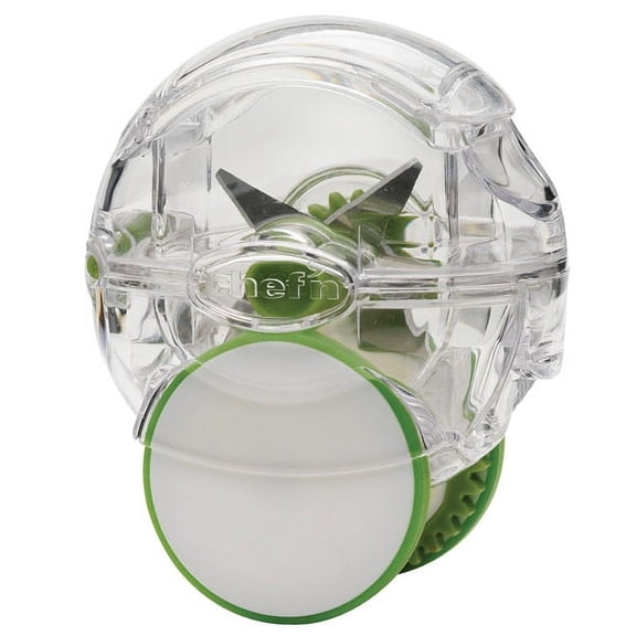 Reizen GarlicZoom Ergonomic Garlic Chopper, 1-2 Cloves, Clear Plastic, Stainless Steel Blade