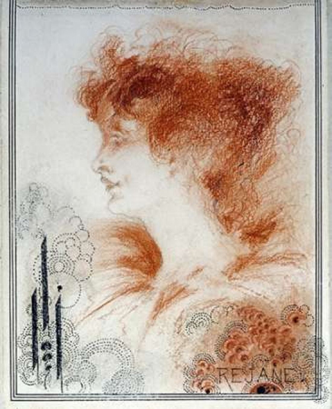 Rejane Canvas Art - Aubrey Beardsley (20 x 24)
