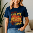 thumbnail image 1 of Reject Humanity Crab Shirt, Horror Crab Horror T shirt, Meme Shirt, Funny Shirts, Funny Gift, Graphic Tees, 1 of 5