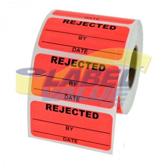 Rejected Inventory Labels 2" x 1"