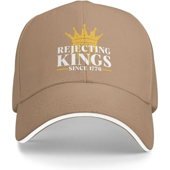 Rejecting King Since 1776 Baseball Cap Men Trucker Hat Women