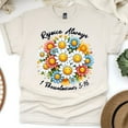 thumbnail image 1 of Rejoice Always 1 Thessalonians 5:16 Christian Bible Verse T-Shirt, Natural, Size L, 1 of 6