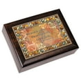 thumbnail image 1 of Rejoice Always Amber 9 X 7 Mdf Wood Musical Box Plays Tune Amazing Grace, 1 of 1
