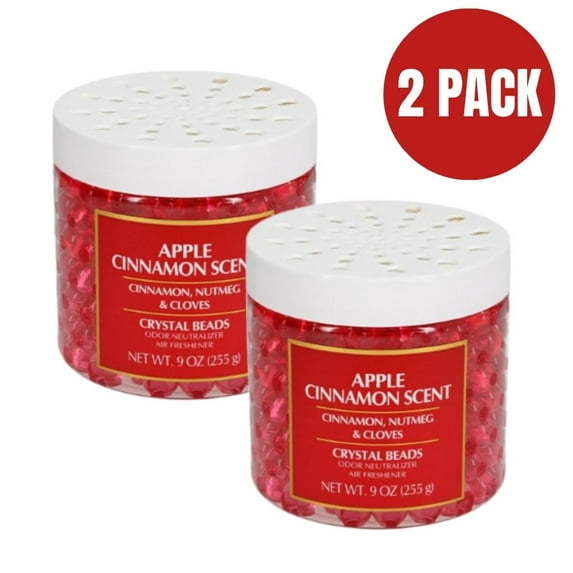 Rejoice Crystal Beads Odor Neutralizer Air Freshener, Apple Cinnamon Scent, 9 oz (Pack of 2) – Long-Lasting Odor Eliminator for Home, Office & Bathroom