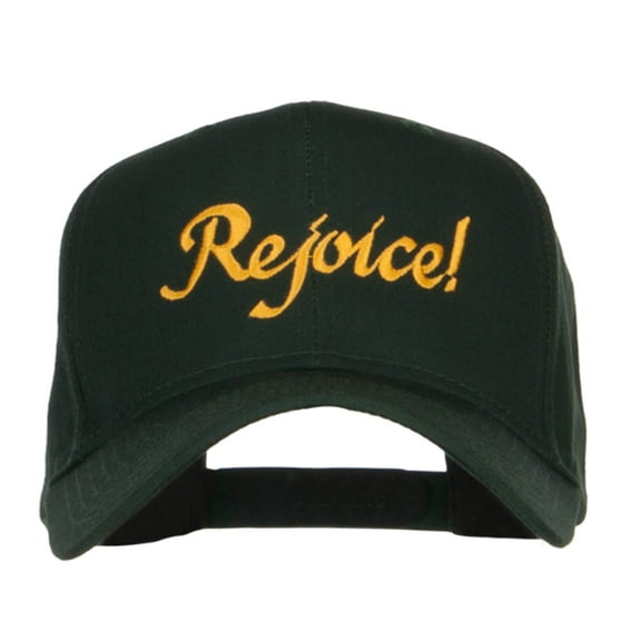 Rejoice Embroidered High Profile Cap - Dk Green OSFM
