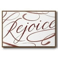 thumbnail image 1 of Rejoice - Framed Gallery Wrapped Holiday Canvas - 25 x 37 - Rosewood Frame, 1 of 8