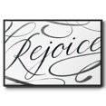 thumbnail image 1 of Rejoice - Framed Gallery Wrapped Holiday Canvas - 27 x 41 - Black Frame, 1 of 8
