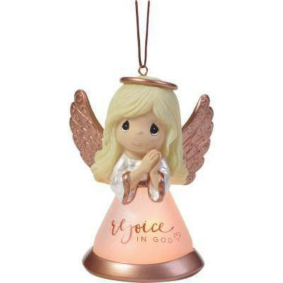 Precious Moments 191432 Rejoice In God Resin And Glass LED Angel Ornament