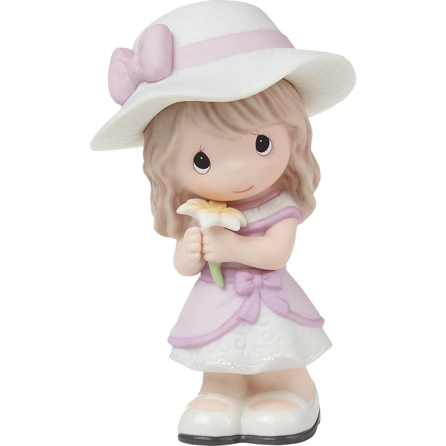 Springtime Blessings Porcelain Figurine with Lily Flower