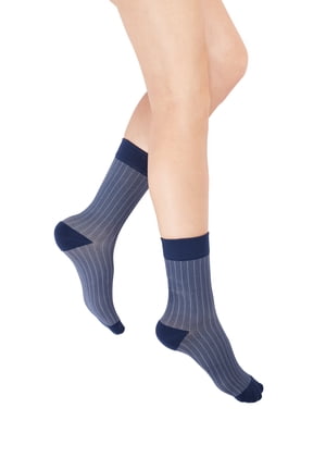 Herringbone Crew Compression Sock