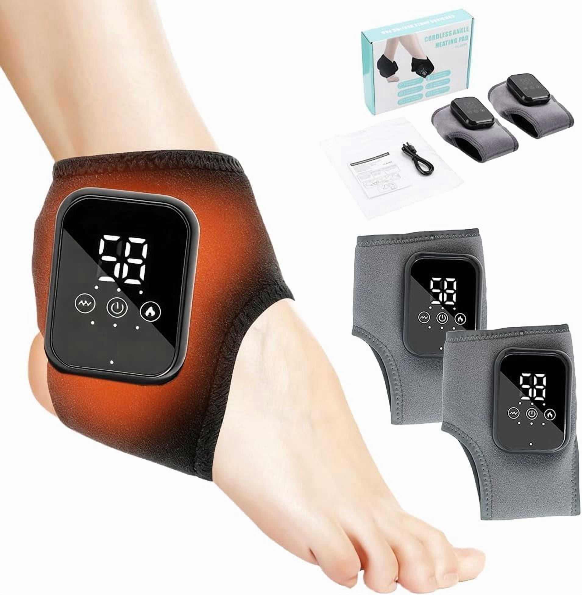 YUSUIYI Foot Massager, Triple Method Massager,3-Speed Vibration & 5-Temperature Settings，Foot Relief,Compact & Portable for All Ages