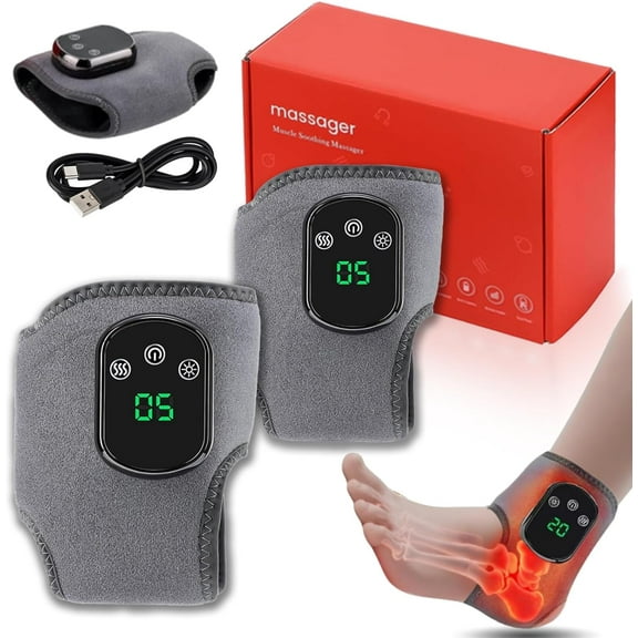 Rejuvacare Foot Massager, Foot Renew Triple Method Massager for Neuropathy, 3-Speed Vibration & 5-Temperature Settings, for All Ages Ankle Massage