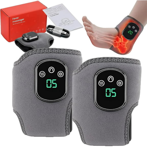 Rejuvacare Foot Massager, Portable Wireless Electric Foot Massager for Neuropathy, Customizable Massage with 3 Vibration Modes & 5 Heat Levels for Heel, Arch and Ankle Comfort & Relaxation