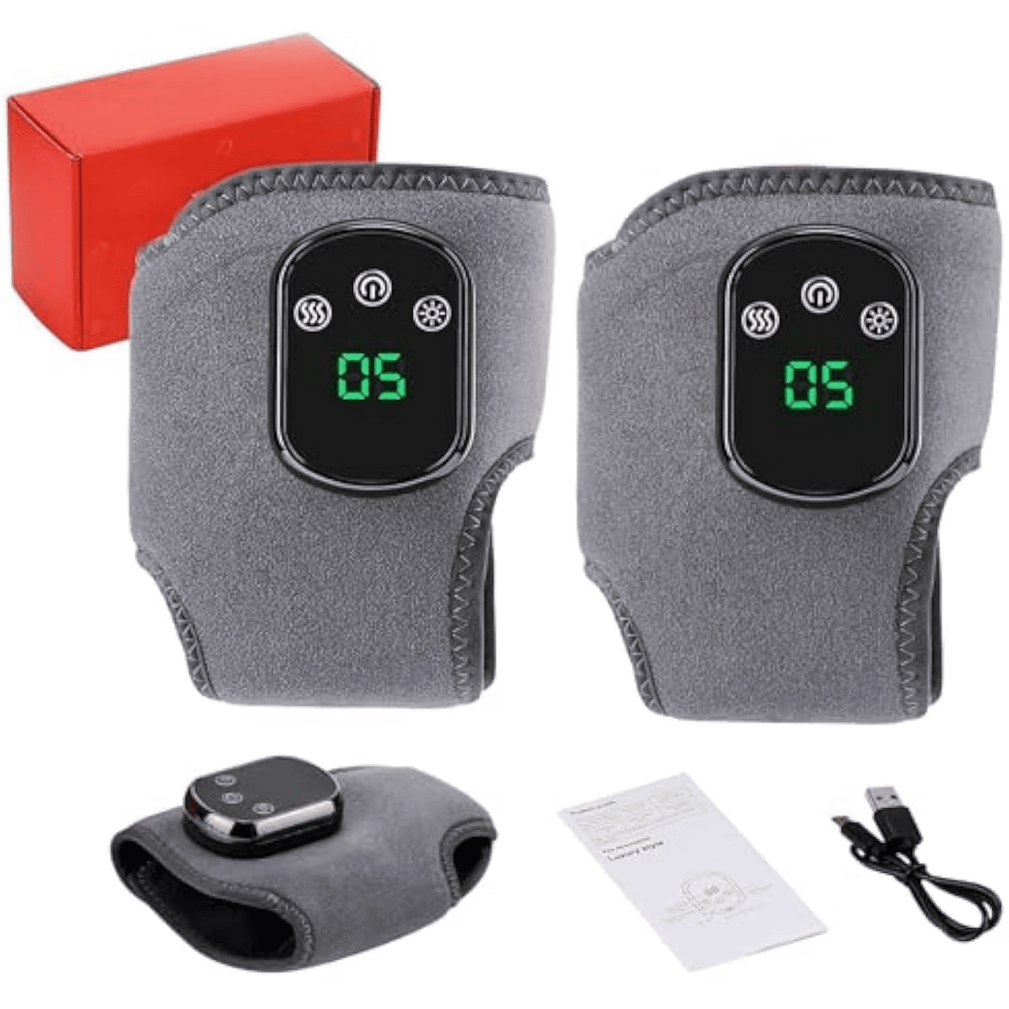 Rejuvacare Foot Massager with 5 Heat Levels & 3 Vibration Modes, Wireless 3-in-1 Foot Massager with Soothing Heat, for All Ages Ankle Massage