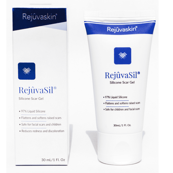 Rejuvaskin Rejuvasil Silicone Scar Gel – Scar Treatment for Surgical Scars for Face, Body, Burn, Keloids, and Acne Scar  – Silicone Gel for Scars to Reduced the Appearance of Old & New Scar -30ml
