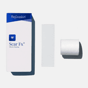 Rejuvaskin Scar Fx Silicone Sheeting – 1.5 inch x 5 inch Scar Tape for Small to Medium Surgical Scars - Silicone Tape for Soften, Flatten, Reduce and Recover Scars - Physician Recommended- 1 Sheet