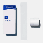Rejuvaskin Scar Fx Silicone Sheeting, 1.5" x 9" Tapes for C-Section & Surgical Scars, 1 Patch