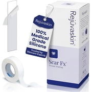 Rejuvaskin Scar Fx Silicone Sheeting - 1 Inch x 22 Inches Silicone Scar Tape for Abdominal Scars - Silicone Tape for Soften, Flatten, Reduce and Recover Scars - Physician Recommended - 1 Sheet