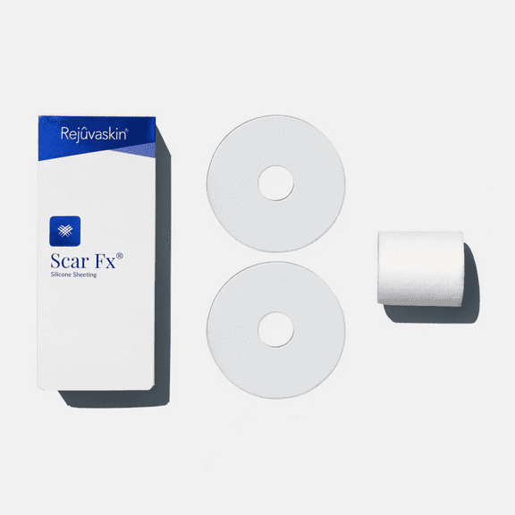 Rejuvaskin Scar Fx Silicone Sheeting - 3" Breast Circle Pair - Scar Treatment for Soften, Flatten, Reduce and Recover Scars - 100% Healthcare Grade Silicone - Physician Recommended