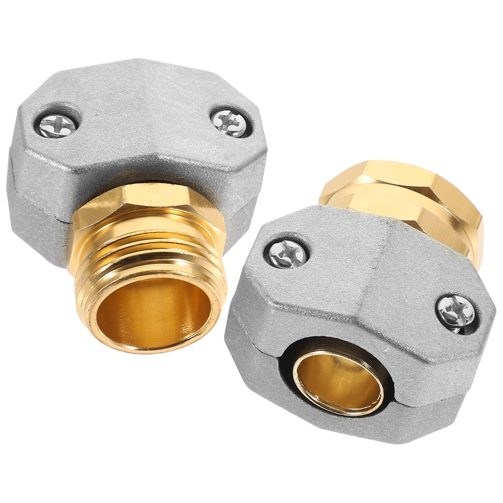 Rejuvena 2pcs Garden Hose End Metal Garden Hose Adapter Fitting Garden