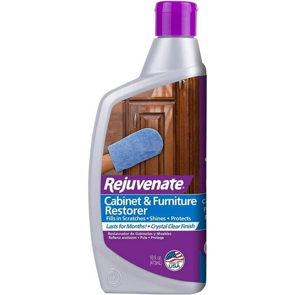 Rejuvenate Cabinet & Furniture Restorer Fills in Scratches Seals and Protects Cabinetry, Furniture, Wall Paneling
