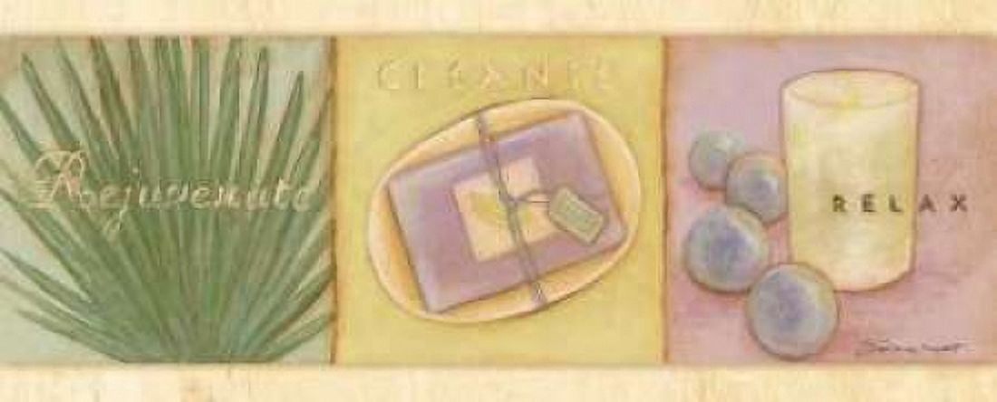 Rejuvenate Cleanse Relax Canvas Art - Stephanie Marrott (10 x 20)