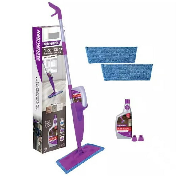 Rejuvenate Click n Clean Multi-Surface Microfiber Mop with Sprayer and Duster - FREGAR