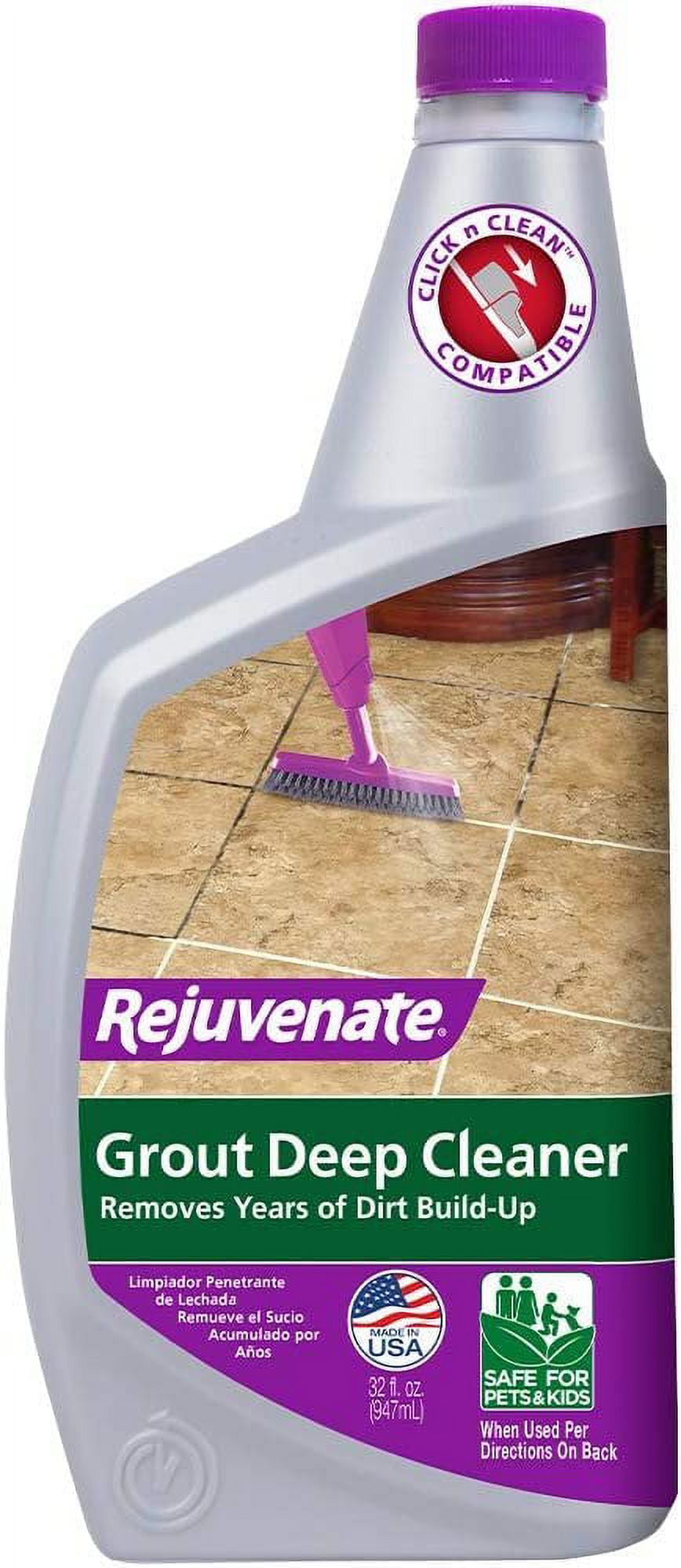 Rejuvenate Grout Deep Cleaner Cleaning Formula Instantly Removes Years