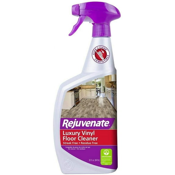Rejuvenate Vinyl Tile Plank Floor Cleaner - Streak-Free, pH Neutral - 32 oz