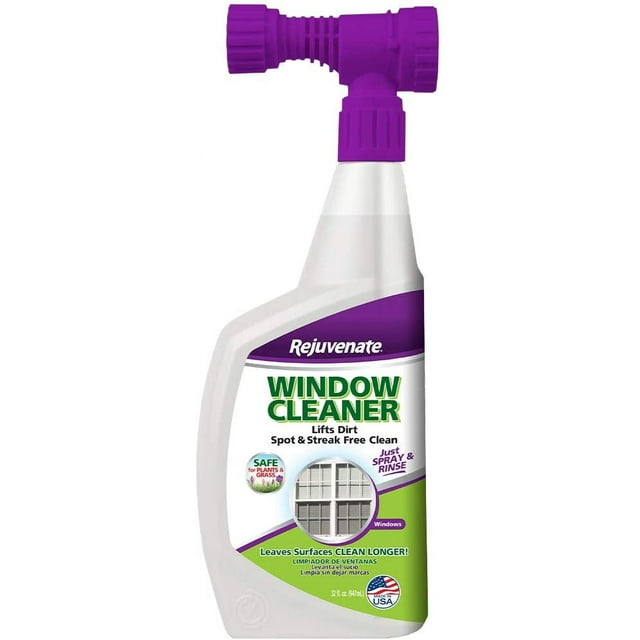 Rejuvenate High Performance Outdoor Window Spray and Rinse Cleaner with