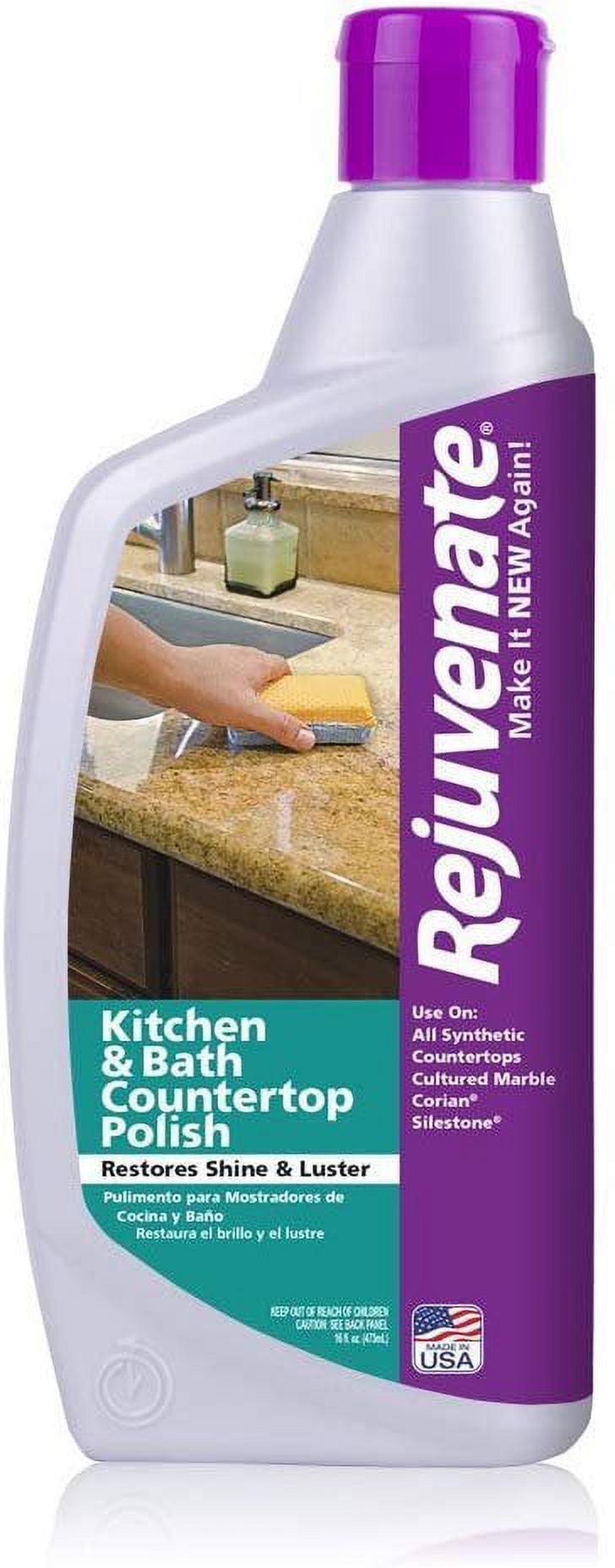 Rejuvenate Kitchen & Bathroom Countertop Polish Brings Back Shine and