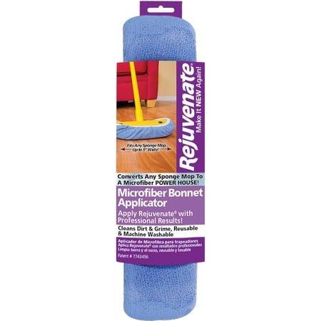 Rejuvenate Microfiber Bonnet Applicators Fits Standard 9 Sponge Mop Head - Washable and Reusable Microfiber Mop Bonnets Pack of 1Package may vary