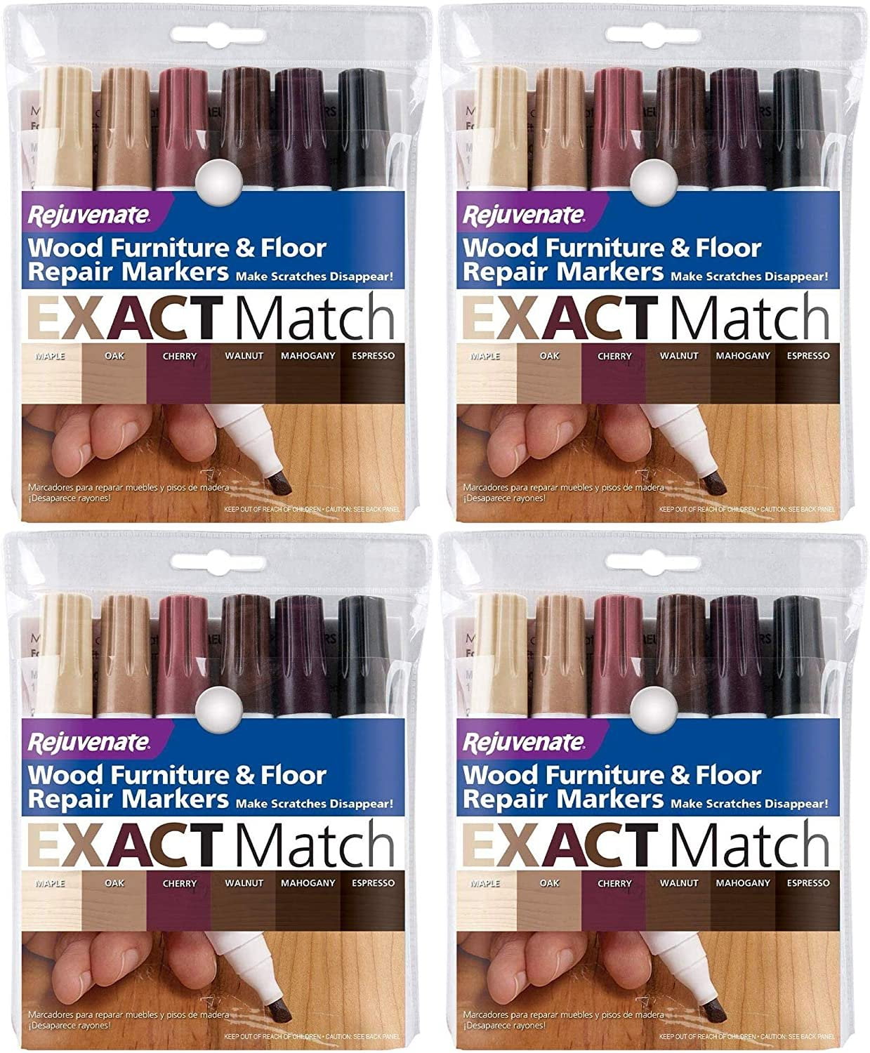 Rejuvenate New Improved Colors Wood Furniture & Floor Repair Markers