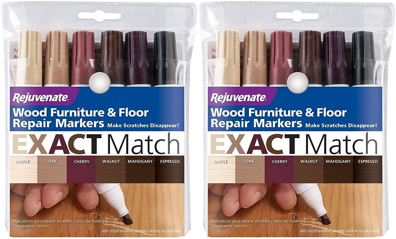 Rejuvenate New Improved Colors Wood Furniture & Floor Repair Markers