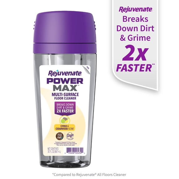 Rejuvenate PowerMax Multi-Surface Floor Cleaner Cartridge, Citrus & Cedarwood Scent, 30 oz