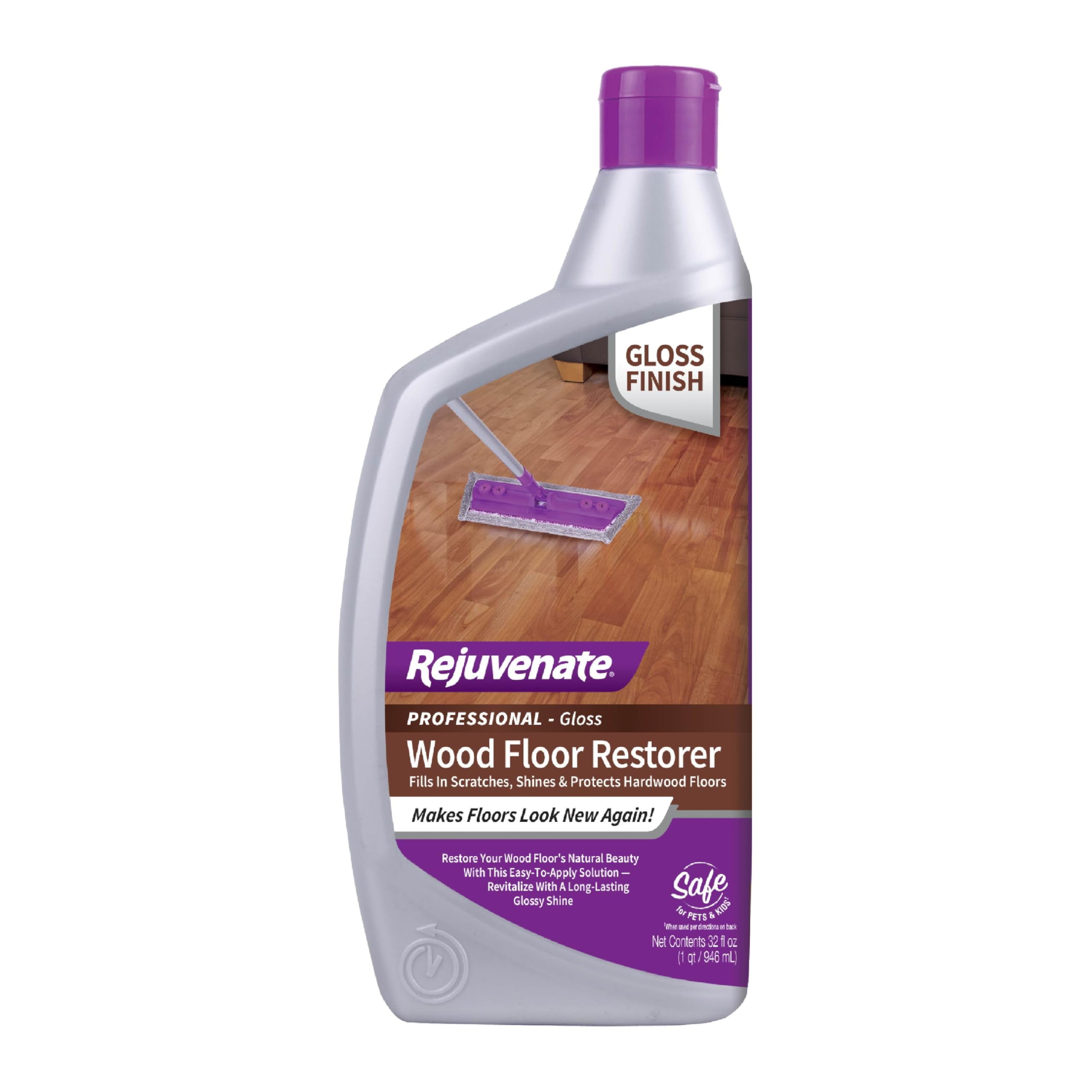 Rejuvenate Professional Wood Floor Restorer and Polish with Durable