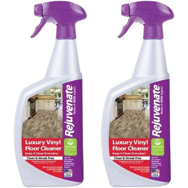 Rejuvenate 32oz Luxury Vinyl Tile Floor Cleaner, PH Neutral, Streak ...