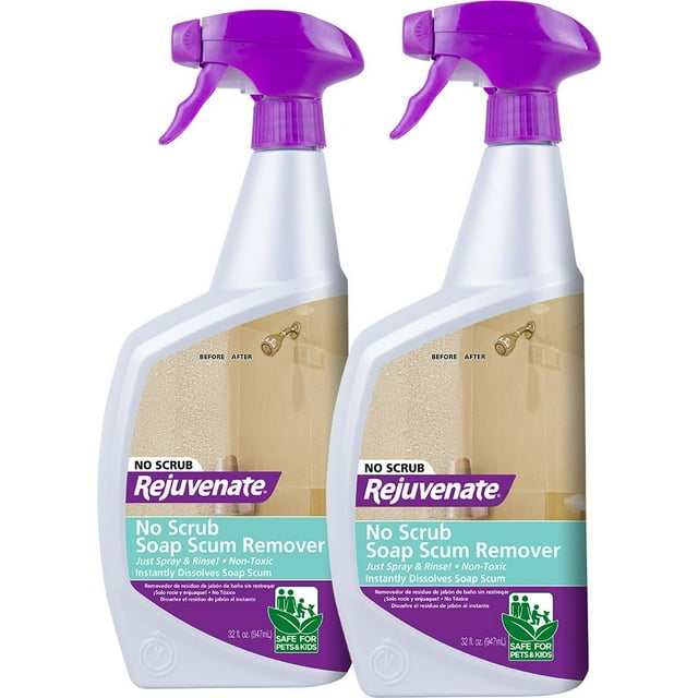 Rejuvenate Scrub Free Soap Scum Remover 32oz, 2pk