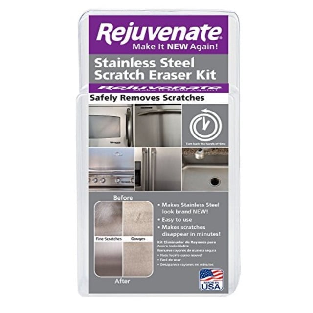 Rejuvenate Stainless Steel Scratch Eraser Kit Removes Scratches Gouges