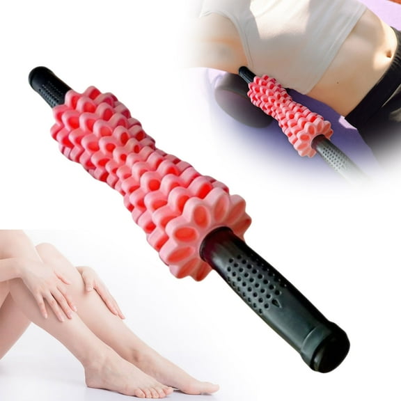 Deep Tissue Muscle Roller Stick for Athletes - 13 Roller Massage Tool for Calves Recovery and