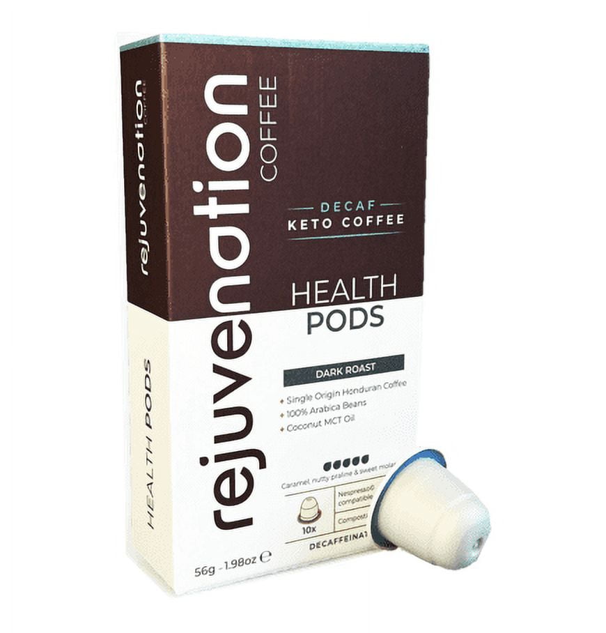 Rejuvenation Water Decaf Keto Coffee Nespresso Original Line Pods 10 pods